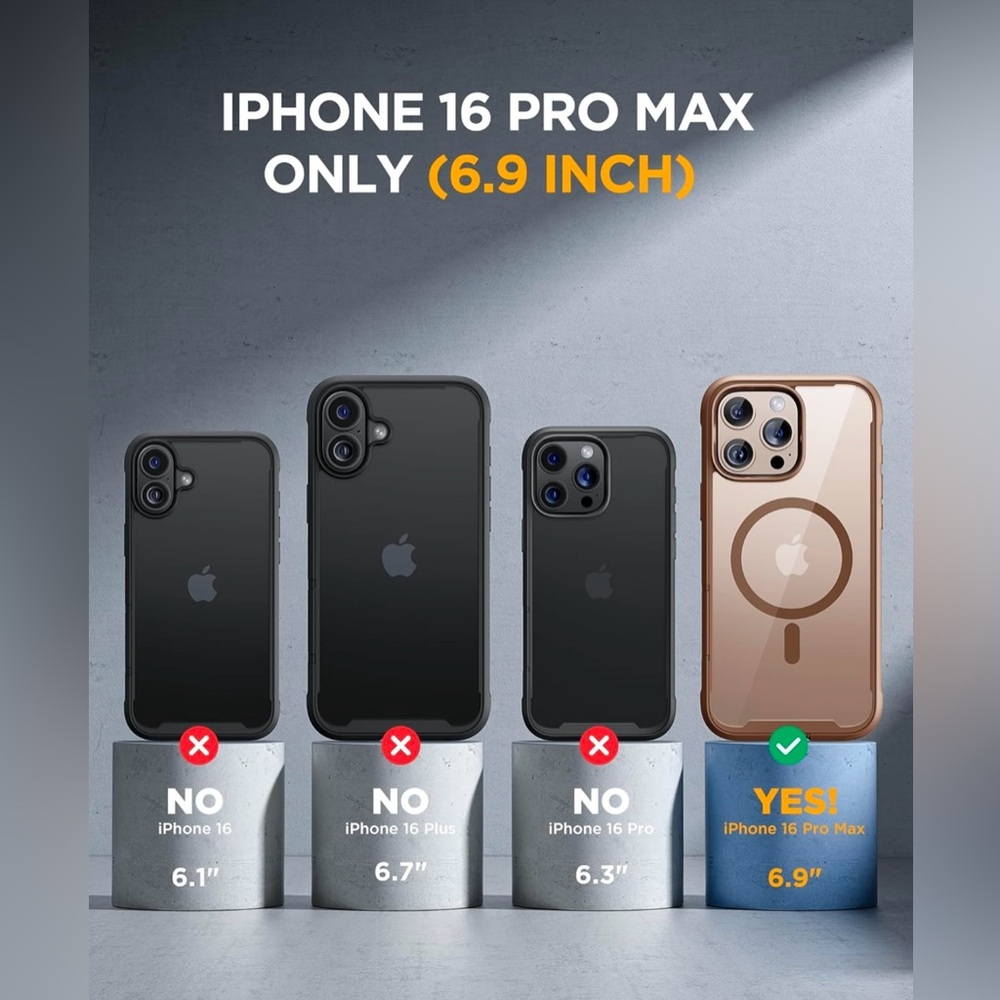 New MIRACASE - Case and screen protector for Iphone 16 pro max desert brown - Picture 7 of 8